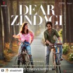Rohit Suresh Saraf Instagram – Finally! Here is it. #FirstLook #DearZindagi
#25thNovember 
#Repost @aliaabhatt with @repostapp
・・・
Dear Zindagi 🌴