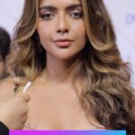 Ruhi Singh Instagram - The beautiful #RuhiiSingh plays a fun rapid fire game with us on the red carpet of the recently held #Wolf777newsFilmfareAwards 2022. #FilmfareOnReels #FilmfareAwards #FilmfareAwards2022