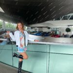 Ruhi Singh Instagram - The ultimate driving machine. @bmw @bmwwelt @bmwindia_official #bmw #cars #bmwm #bimmer #bimmergirls BMW Welt | BMW Museum