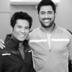 Sachin Tendulkar Instagram - Master Blaster 🤝 Captain Cool A dream capture through my lens.📸 🤩 @sachintendulkar @mahi7781