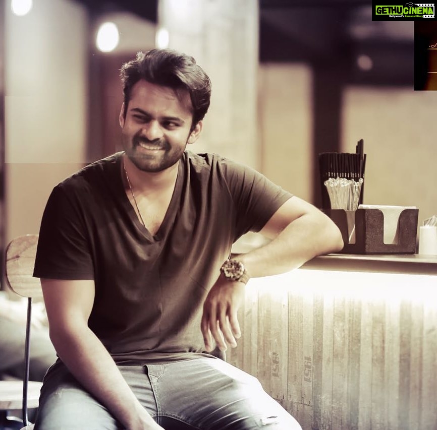 Sai Dharam Tej Instagram - Smile at adversity it gets confused 😊 #quarantine #lockdown #smile #😊