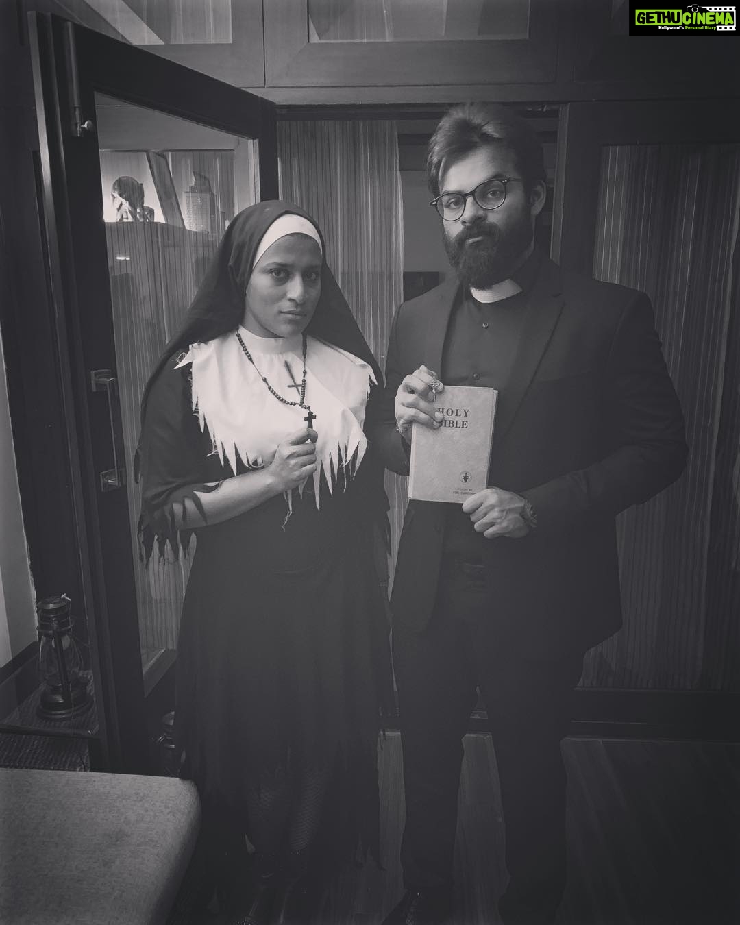 Sai Dharam Tej Instagram - The NUN and The PASTOR #honeyoween