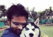 Sai Dharam Tej Instagram - #panjatangotej #❤️ #husky 🐺
