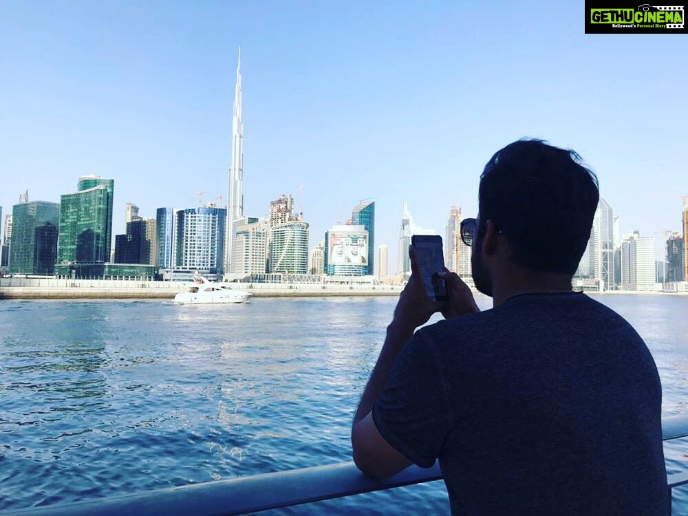 Sai Dharam Tej Instagram - Lost in thought 💭........ #burjkhalifa #dubai #vactionfromvacation ..... pic courtesy- @panja_vaishnav_tej