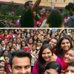 Sai Dharam Tej Instagram - Loved the vibe at the fest in St.Francis college for women, it reminded me of my college days thank you so much for inviting me ☺️🙏🏼. And I loved the collage that you guys gave me thank you for that 😊