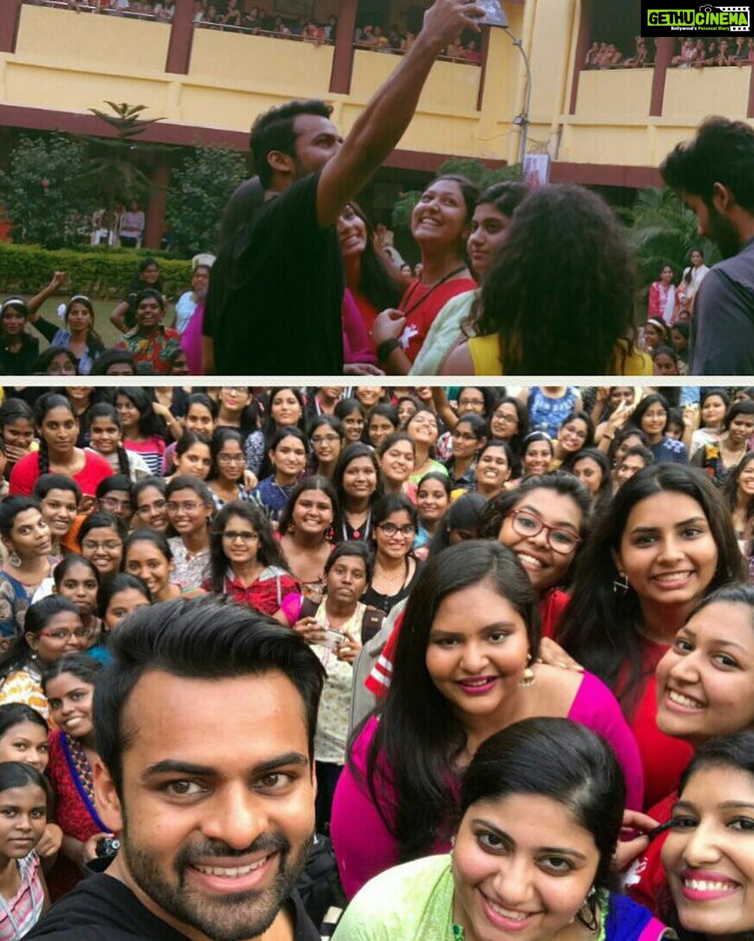 Sai Dharam Tej Instagram - Loved the vibe at the fest in St.Francis college for women, it reminded me of my college days thank you so much for inviting me βΊοΈππΌ. And I loved the collage that you guys gave me thank you for that π