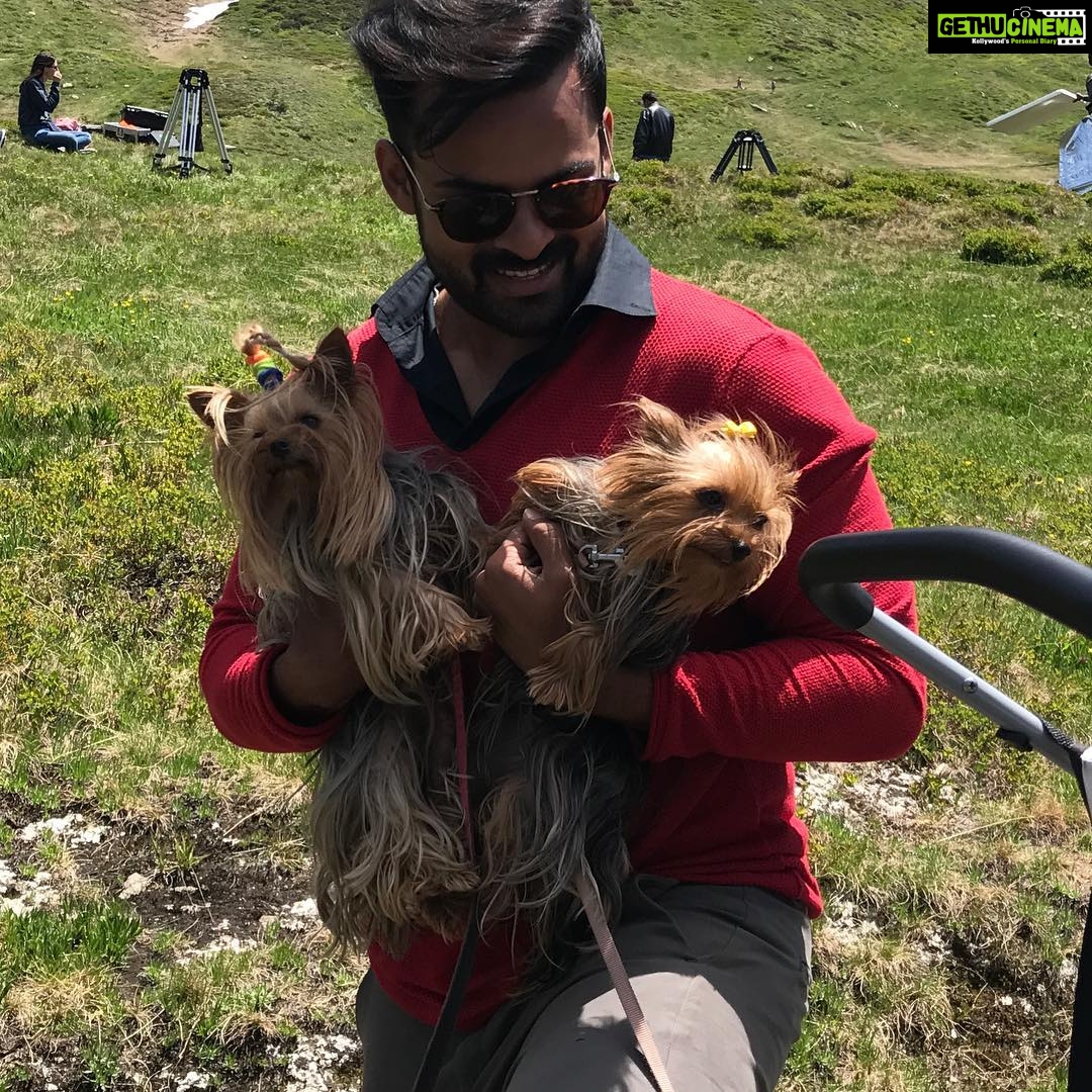 Sai Dharam Tej Instagram - These cuties were stress buster on sets #jawaan Aosta Valley