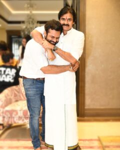 Sai Dharam Tej Instagram - Wishing my guru, my strength and my PawanKalyan mama a very Happy Birthday.Wishing the selfless soul Happiness laughter and love always.

#HBDJanasenaniPawanKalyan