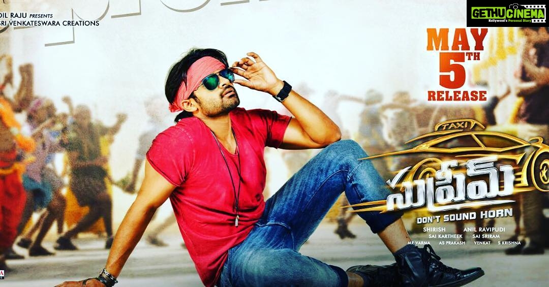 Sai Dharam Tej Instagram - #Supreme #may5th