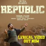 Sai Dharam Tej Instagram - Hope you guys like it 😊 #GaanaOfRepublic #REPUBLIC