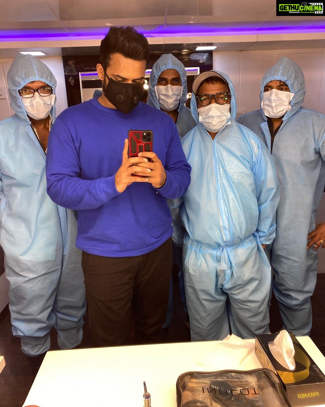 Sai Dharam Tej Instagram - The new normal post #covid19 shoots #sbsb #shootlife #newnorms #newroutine