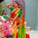 Sakshi Agarwal Instagram – Making of Co-optex ad shoot❤️
.
#feelitreelit #cooptexindia #sareereels #adshoot
.
@cooptexindia
