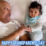 Sameera Reddy Instagram - Everyday I am grateful🥹To have you in our lives is such a blessing🙏🏼 #happygrandparentsday @nikireddy46 @manjrivarde papa ReddyGaru❤️💫✨