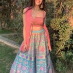 Sanjana Sanghi Instagram - Quick transformation of self : from trying to embrace the lehenga vibe, to believing the lehenga party should never have and never reach it’s logical end 💃 🎈 ♥️ The Imperial, New Delhi