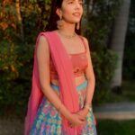 Sanjana Sanghi Instagram - Quick transformation of self : from trying to embrace the lehenga vibe, to believing the lehenga party should never have and never reach it’s logical end 💃 🎈 ♥️ The Imperial, New Delhi