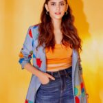 Sanjana Sanghi Instagram - Chin up, you’re amazing.💛☀️ . . . . | Wearing @cartier @bulgari @eshaamiinlabel1 • Shoes : @7.10store • @eshaamiin1 📸: @rohanpingle 💄 : @taskeen_c @ritashukla22 |
