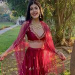 Sanjana Sanghi Instagram – An attempt at embracing the lehenga vibe! ♥️
And no attempt needed at getting set for @getsetkho2020