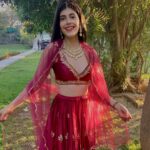 Sanjana Sanghi Instagram - An attempt at embracing the lehenga vibe! ♥️ And no attempt needed at getting set for @getsetkho2020