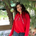 Sanjana Sanghi Instagram - Merriest Christmas everyone! ♥️🌲🎄 . . . . This one alongside our giant childhood real life Christmas tree, tons of love, warmth, happiness. . . Thank you for this fuzziest Christmas hoodie @ralphlauren