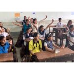 Sanjana Sanghi Instagram - Here’s to one day at a time and thereon a lifetime dedicated to hopes, dreams and unboxing our fears. Thank you, @teachforindia for allowing me to get back to my passion. I hope my kids back at @aarohan_ngo in Delhi don’t think I’ve left them! ♥️ Here’s to tapping Classrooms in every corner of our beautiful country in the immediate future. These children are explosive, and to know they’re India’s future gets me so excited. I cannot wait to see them realise each and every dream, one step at a time. #unboxingfear . . . | 💄: @angelinajoseph 💙 | 👗: @bornaliicaldeira 💙 | Kalina, Mumbai