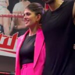 Sanjana Sanghi Instagram - Jalandhar - tuadde naal pyaar 💜💥 With the one, the only : @thegreatkhali 💯 Shall always be one of our favourite memories through our Press Run. Jalandhar, India