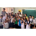Sanjana Sanghi Instagram - Here’s to one day at a time and thereon a lifetime dedicated to hopes, dreams and unboxing our fears. Thank you, @teachforindia for allowing me to get back to my passion. I hope my kids back at @aarohan_ngo in Delhi don’t think I’ve left them! ♥️ Here’s to tapping Classrooms in every corner of our beautiful country in the immediate future. These children are explosive, and to know they’re India’s future gets me so excited. I cannot wait to see them realise each and every dream, one step at a time. #unboxingfear . . . | 💄: @angelinajoseph 💙 | 👗: @bornaliicaldeira 💙 | Kalina, Mumbai