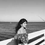 Sanjana Sanghi Instagram - Just, breathe . . . . . . . . . #travel #travelgram #blackandwhite #malibubeach #sunset #photooftheday Los Angeles, California