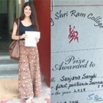 Sanjana Sanghi Instagram - The thrills of academia are second to none. Going to cherish this Academic Honor for time to come! #nerding Lady Shri Ram College for Women