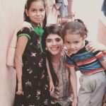 Sanjana Sanghi Instagram - The intangibility of happiness bewilders me. In places such as Mandawali village where it doesn't exist in concrete form, little Soni and Sakshi have seem to have found it and use this very happiness to drive them every single day. My time with development studies made me meet these 2 gems. Excited to see what lies ahead.