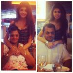 Sanjana Sanghi Instagram - Celebratory lunch with the two best and most supportive people on this planet. Love you #ma & #pa