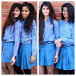 Sanjana Sanghi Instagram - couldn't have imagined a day without you two. #sisters#always Modern School