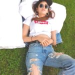 Sanjana Sanghi Instagram - Making a film in ~ That shining sun. Those laughing leaves. That crystal clear sky. Those majestic mountains. These memories, these moments of creative liberation. And most importantly, those blissful mountain power naps. Life, muchas gracias! ☺️ ⛅️ 🏔♥️ 🎥 Himachal Pradesh