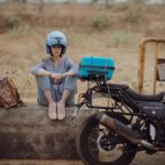 Sanjana Sanghi Instagram - No road is long with good company.🏍💨 . . #dhakdhakjourney #bikelife #onroad