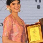 Sanjana Sanghi Instagram - Thank you @milokmat for this honor, I’m truly humbled. #LokmatWomenSummit2022 Sharing the stage and getting to learn from my fellow panelists, path-breaking & inspirational women Thought Leaders & Changemakers ascertains the belief and faith in the future of gender equality being an actual reality, and the limitless power that resides inside of every woman. It fuels our efforts in an up-hill journey of empowering the Girl Child. With my hope of working towards curbing the rapidly increasing rate of drop outs from school post the pandemic. #Shero #AllyUpForHer #GenderEquality #WomensRights #HeForShe @unwomen @unwomenindia #UNSDGs • Styled by @eshaamiin1 • Wearing : @raw_mango @stevemaddenindia •