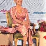 Sanjana Sanghi Instagram - Thank you @milokmat for this honor, I’m truly humbled. #LokmatWomenSummit2022 Sharing the stage and getting to learn from my fellow panelists, path-breaking & inspirational women Thought Leaders & Changemakers ascertains the belief and faith in the future of gender equality being an actual reality, and the limitless power that resides inside of every woman. It fuels our efforts in an up-hill journey of empowering the Girl Child. With my hope of working towards curbing the rapidly increasing rate of drop outs from school post the pandemic. #Shero #AllyUpForHer #GenderEquality #WomensRights #HeForShe @unwomen @unwomenindia #UNSDGs • Styled by @eshaamiin1 • Wearing : @raw_mango @stevemaddenindia •