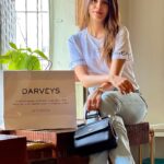 Sanjana Sanghi Instagram - To @darveys making luxury shopping so effortless. Shop your favourite luxury brands on the newly launched app, with super exciting offers as a cherry on top! ♥️ Tshirt : @armaniexchange Bag : @dolcegabbana #Darveys #DarveysApp #LuxuryFashion #Collab