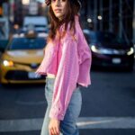 Sanjana Sanghi Instagram - • The Insatiable Wanderer • A PhotoSeries by @tarishiguptaa created in the chilly February winds & fast setting sun of New York City / 📍: Chinatown, Manhattan, New York. • We chose to celebrate art, and womanhood. Art, that magical element we artists are blessed to dedicate our lives to. That throws you onto the most unimaginable journeys of new & beautiful places, people and discoveries. Journeys that feed your soul. Some of my time in New York was spent collaborating with some amazing female artists from all around the world revelling in #ThePowerOfWomanhood #AllyUpForHer Makeup by : @madeup_looks 🎩 & 👖: @urbanoutfitters • 🧥: @scotch_soda Chinatown, Lower Manhattan