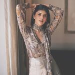 Sanjana Sanghi Instagram - “She was like everything & nothing you’d have imagined her to be. And in that, she enveloped you, into wondering. Will you ever really know who she is? What she wants, or how she feels. She, a heart thumping mystery.” 🖊 📸: @bharat_rawail . . . @styledbyzainabb @taskeen_c Mumbai, Maharashtra