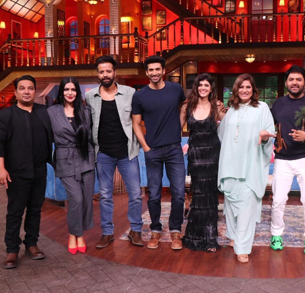 Sanjana Sanghi Instagram - Walking into your television screens tomorrow night with my #OM fam. See you at 9:30PM this Saturday & Sunday on @sonytvofficial at the @tksshowofficial ♥️ The Kapil Sharma Show