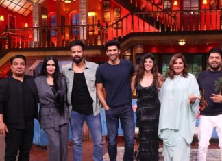 Sanjana Sanghi Instagram - Walking into your television screens tomorrow night with my #OM fam. See you at 9:30PM this Saturday & Sunday on @sonytvofficial at the @tksshowofficial ♥️ The Kapil Sharma Show