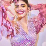 Sanjana Sanghi Instagram - My debut runway moment at @lakmefashionwk x @fdciofficial . Back in my hometown, Dilli. Adorning this holographic pastel lover’s dream by the most special @pankajandnidhi 💗- showcasing their most stunning collection “Marbella” A confluence of so many special moments. As a child of the stage, to get to be back on it, is an instant reminder that the exhilaration it comes with is absolute 🔥🔥 Fam & friends, thank you for coming out and celebrating this in the grandest way possible. My team, you guys are ♥️🌏 And to the epic Quirks of the town, @varunpratap_ @somyagoenka_ @quirk_india The runway bug may just have bitten hard. 🥰
