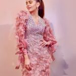 Sanjana Sanghi Instagram - My debut runway moment at @lakmefashionwk x @fdciofficial . Back in my hometown, Dilli. Adorning this holographic pastel lover’s dream by the most special @pankajandnidhi 💗- showcasing their most stunning collection “Marbella” A confluence of so many special moments. As a child of the stage, to get to be back on it, is an instant reminder that the exhilaration it comes with is absolute 🔥🔥 Fam & friends, thank you for coming out and celebrating this in the grandest way possible. My team, you guys are ♥️🌏 And to the epic Quirks of the town, @varunpratap_ @somyagoenka_ @quirk_india The runway bug may just have bitten hard. 🥰