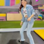Sanjana Sanghi Instagram – When a song from your film starts blasting at a trampoline park? YOU DANCE! 

Why was I at a trampoline park at 25 years of age? Do not ask.🤦🏻‍♀️
Love y’all for the love despite all my idiocies. 

Jokes apart – OM’s Digital World Premiere is on 11th August only on @zee5 🤎