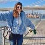 Sanjana Sanghi Instagram - An over-energised bunny on a fine winter morning. Hola, New York. 🤍 ———— 👗: @missguided @nykaafashion 👢: @bershka