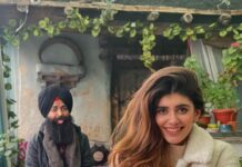 Sanjana Sanghi Instagram - Teas of many kinds, fries of a warm and yum kind, cold of a freezing kind, and laughter of a hectic kind.♥️ #InBetweenShots 🎥 #DhakDhak Old Road Leh