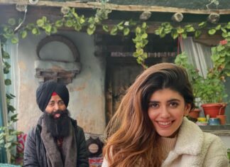 Sanjana Sanghi Instagram - Teas of many kinds, fries of a warm and yum kind, cold of a freezing kind, and laughter of a hectic kind.♥️ #InBetweenShots 🎥 #DhakDhak Old Road Leh