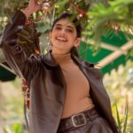 Sanjana Sanghi Instagram - We’re all looking for something comfy but cool. Something that makes heads turn regardless of the occasion, but especially this holiday season 💜 And with the special winter wear drop on @nykaafashion - think we’re all covered. Download the app and don't forget to be your own Santa this Christmas. ❄ #BeTheSanta #NykaaFashion