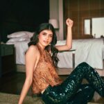 Sanjana Sanghi Instagram - The afterparty.🌲 . . . . | @bharat_rawail • @taskeen_c • @styledbyzainabb |