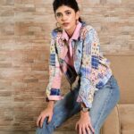 Sanjana Sanghi Instagram - Here’s to the eternal simplicity & ease of my favourite @poloralphlauren shirt, one that’ll never go out of style & stands right by my side whether day or night.🖤 Find your #TrulyTimeless look at @collectiveindia #PoloRLStyle