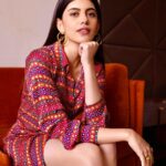 Sanjana Sanghi Instagram - Kicking off birthday week (eep!!🎉) with yet another beautiful day at work.♥️ @saakshakinni • @misho_designs • @zara 👗: @shreejarajgopal 📷 : @thetiltedlens 💄 @nishisingh_muah